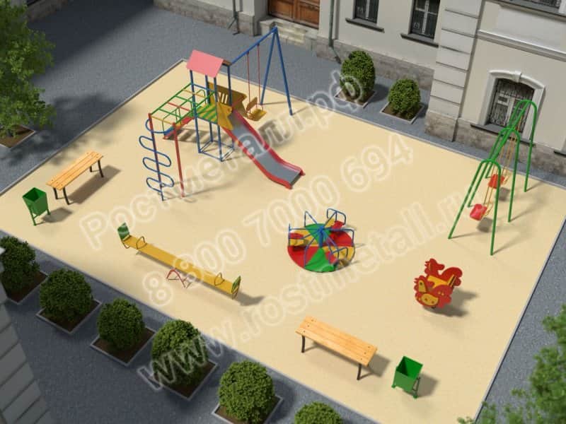 Строим на даче игровую детскую площадку своими руками: мастер класс с фото